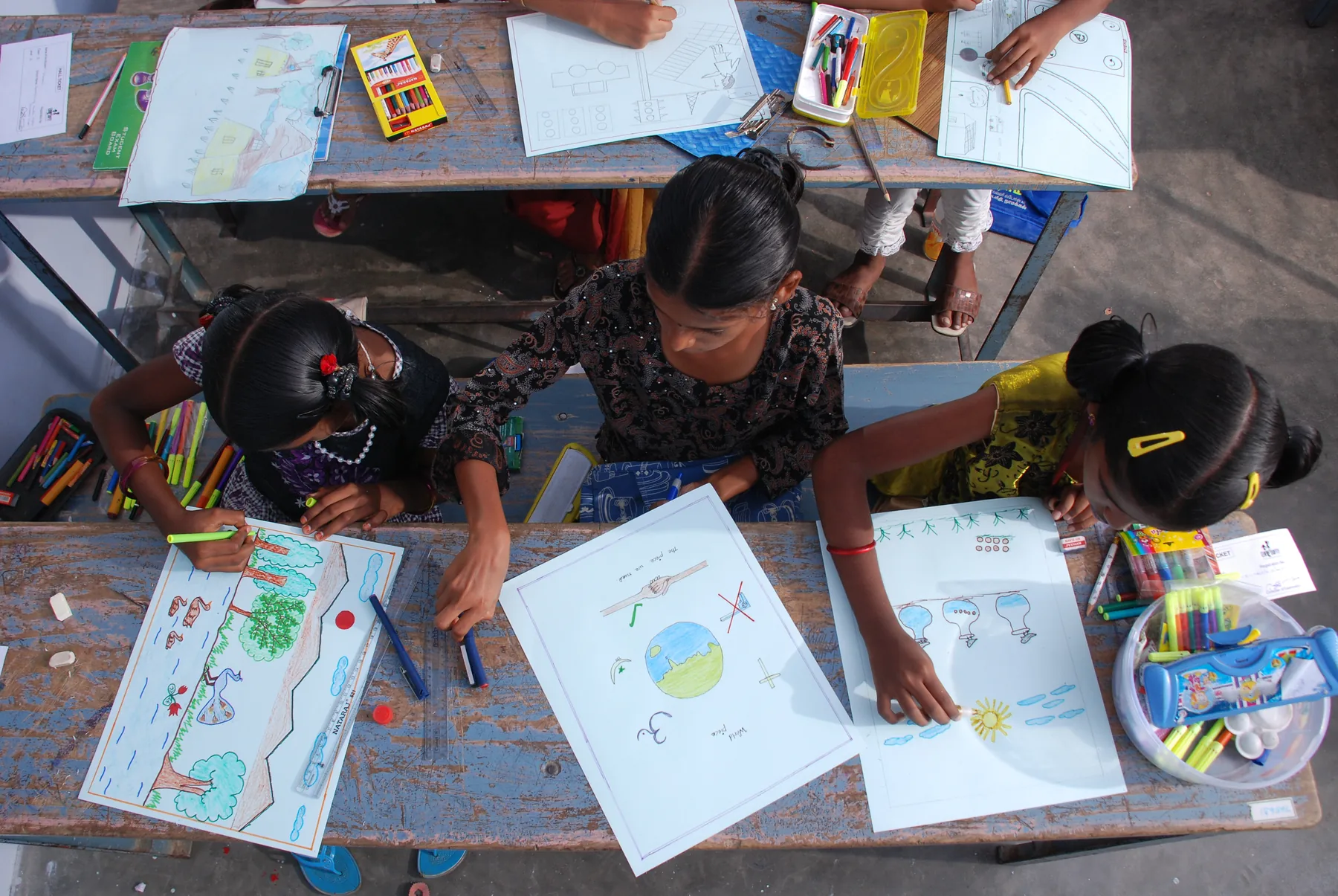 Original artworks taking shape, documented by The ART Foundation in 2011