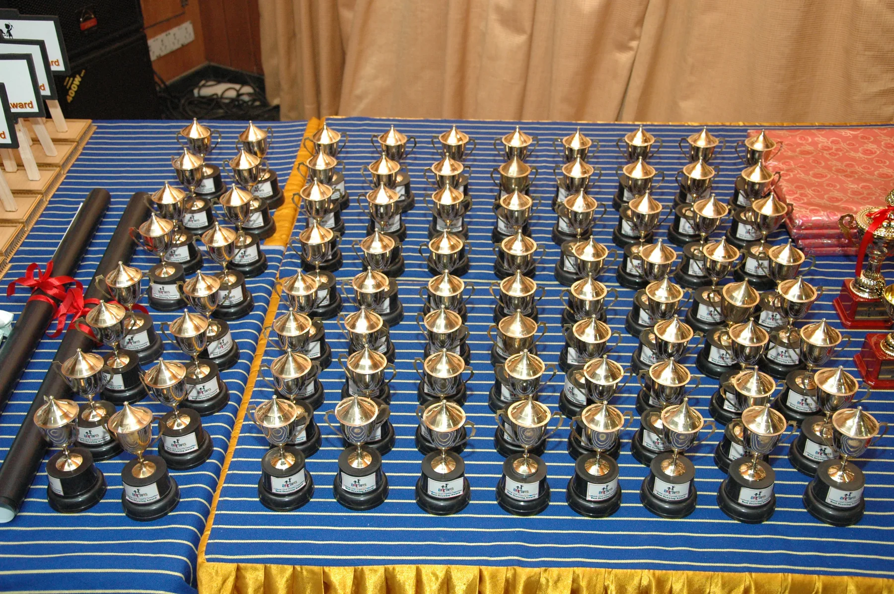 Trophies ready for young achievers, documented by The ART Foundation in 2012