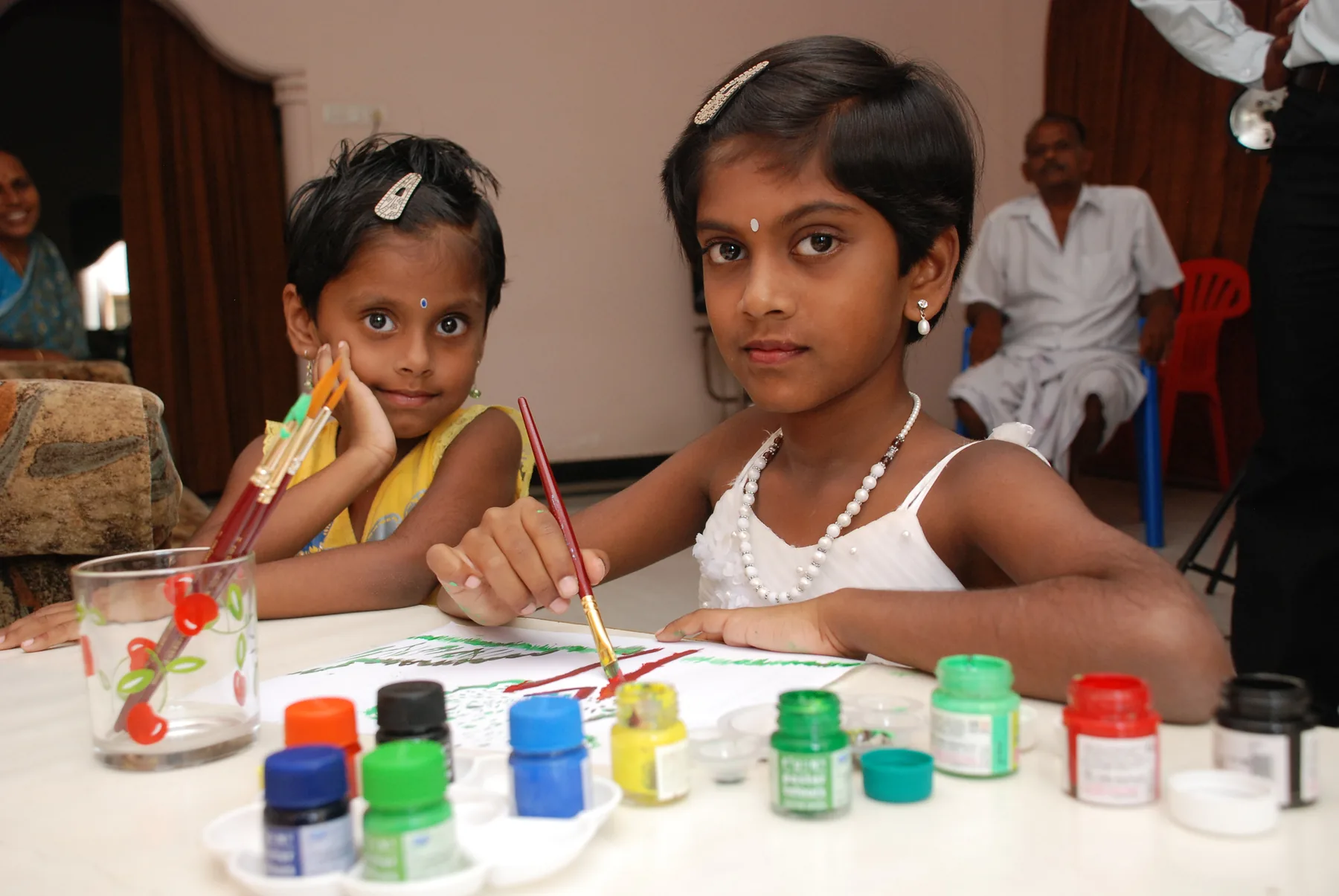 Young painters at work, documented by The ART Foundation in 2012