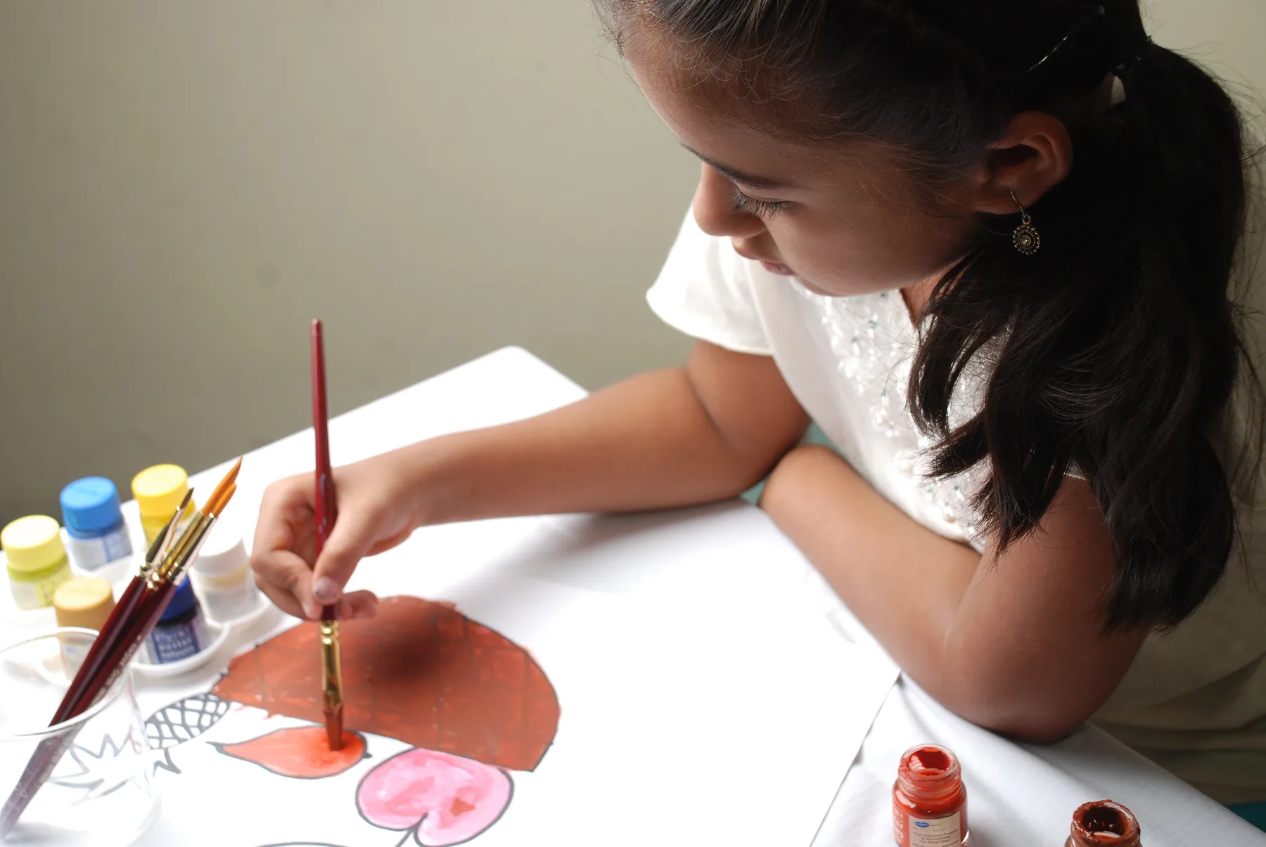 Careful brushstrokes and concentration, documented by The ART Foundation in 2012