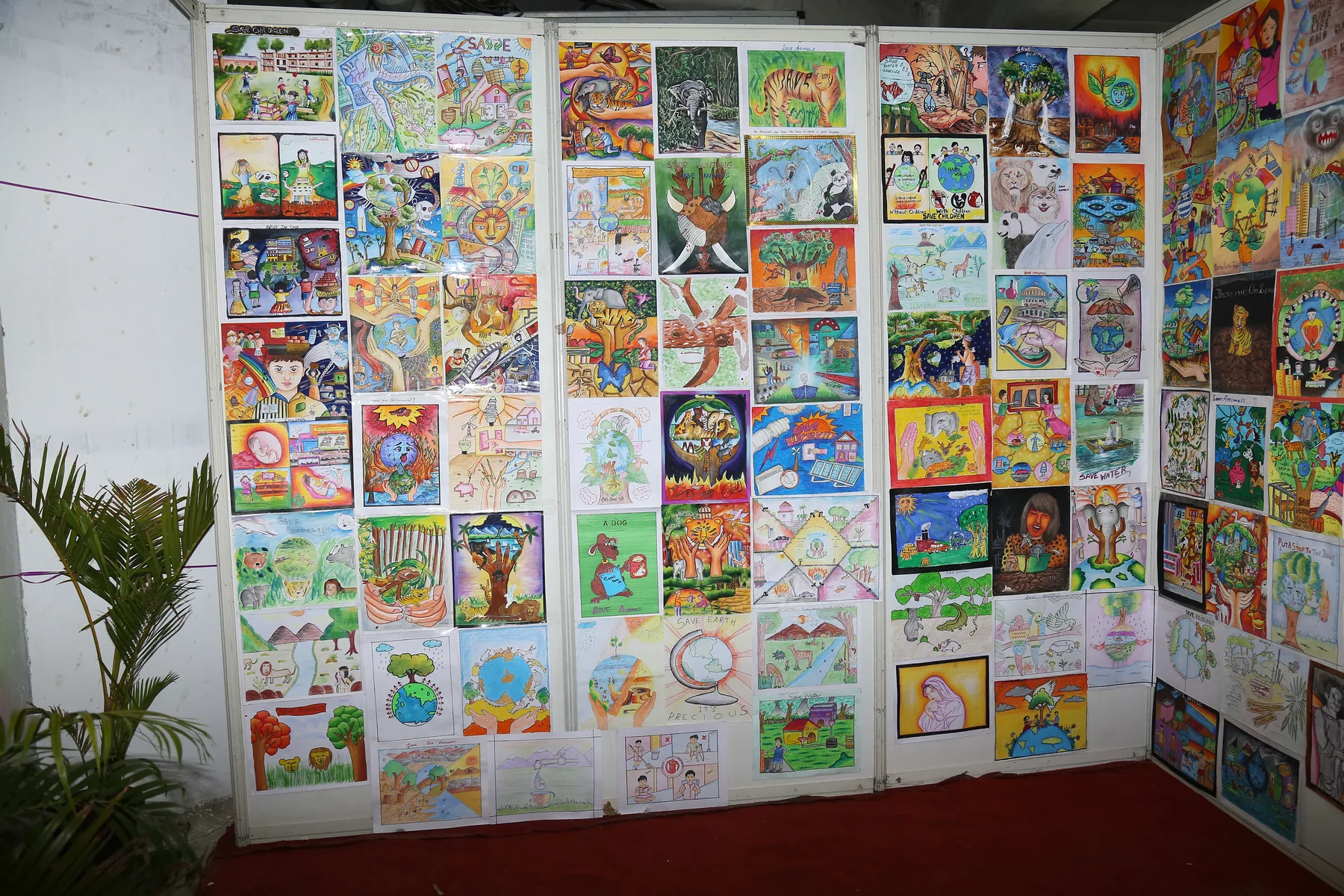 A wall filled with student voices, documented by The ART Foundation in 2013