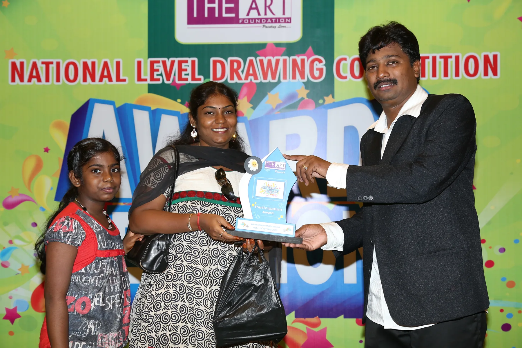 A student receives national recognition, documented by The ART Foundation in 2013