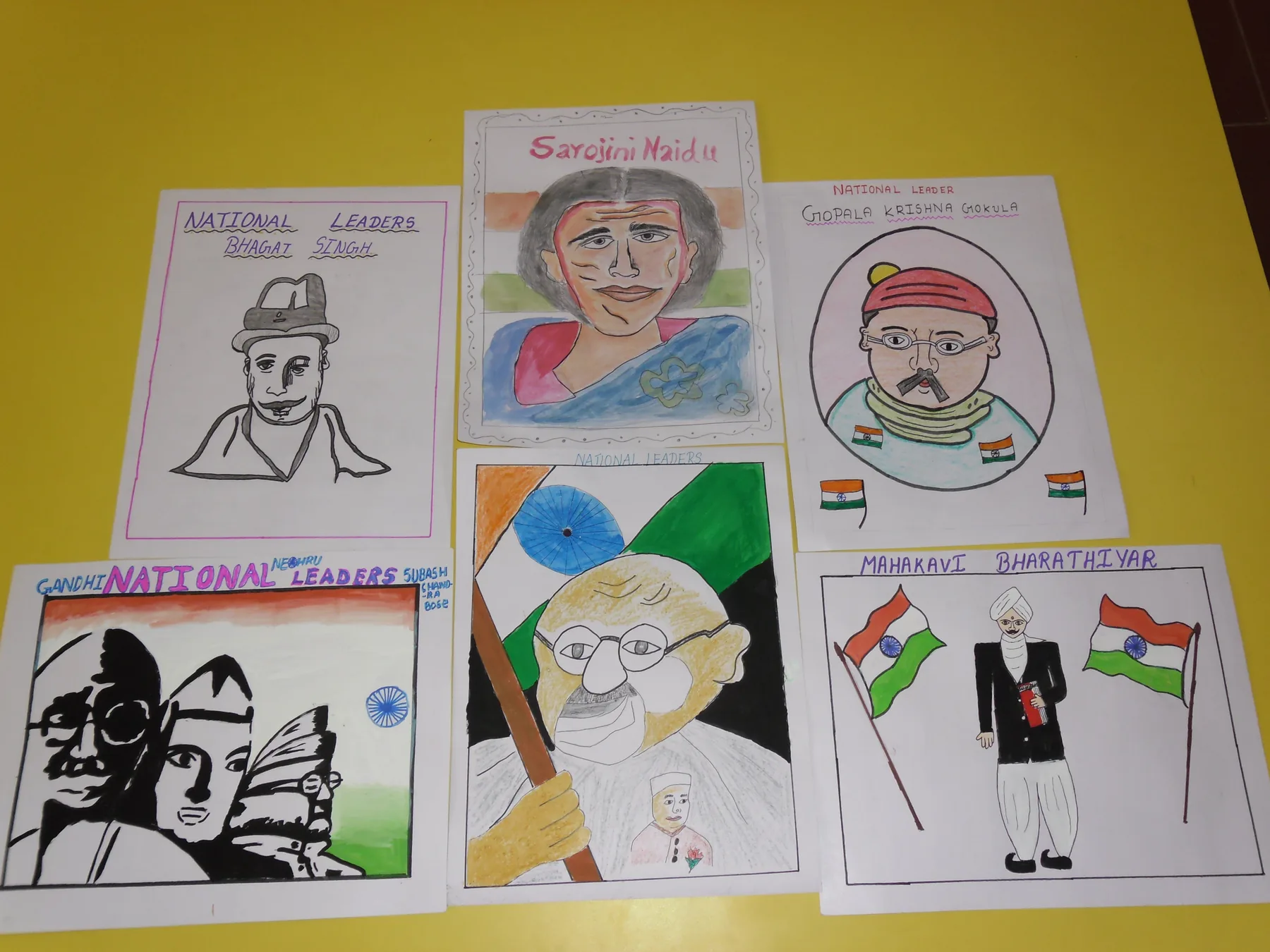 Artwork from a school art session, documented by The ART Foundation