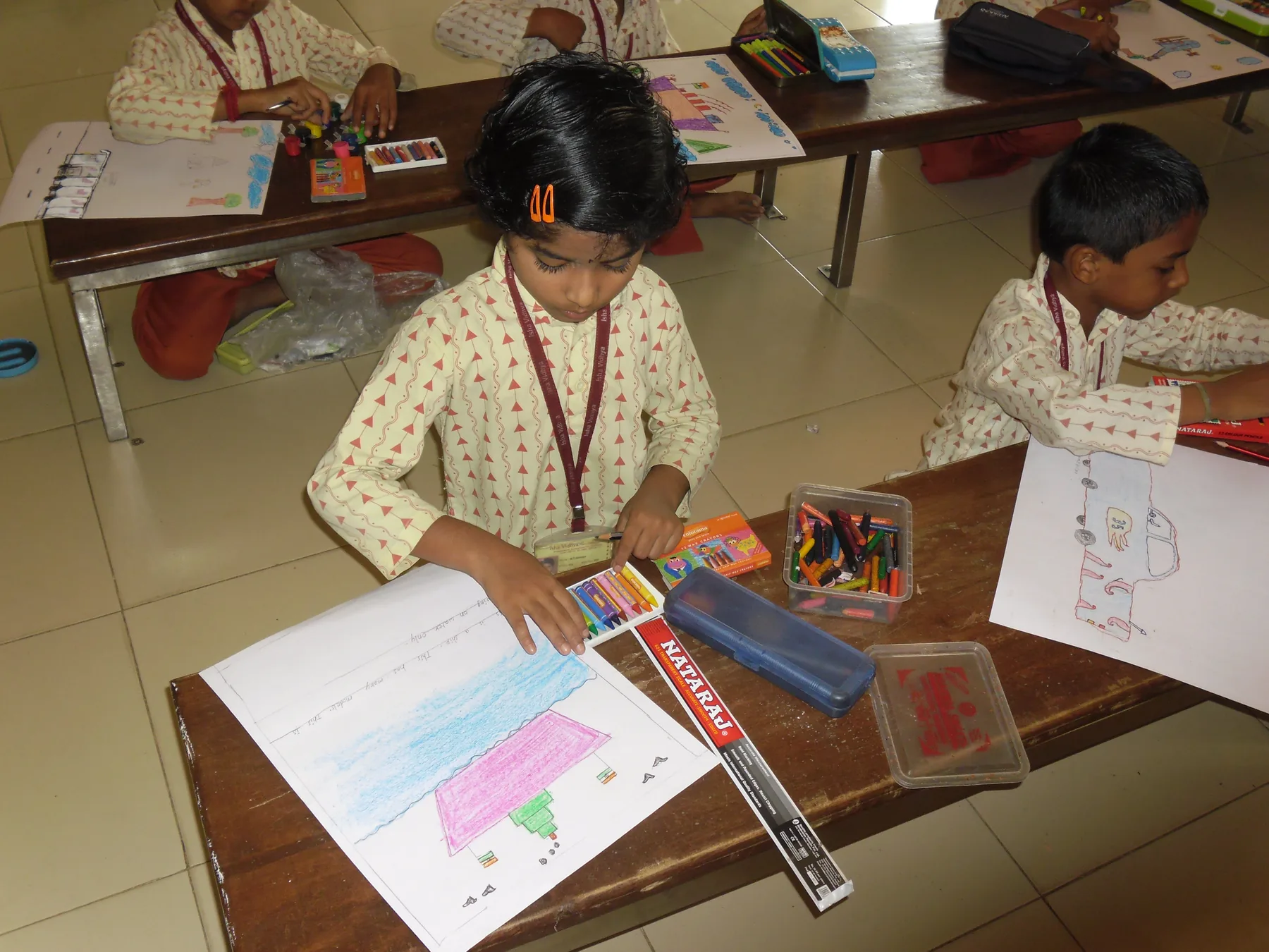 Creating alongside classmates, documented by The ART Foundation